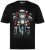 Men+ 148 T-shirt bellyfit Tomte på motorcykel Svart - T-shirts - Stora T-shirts - 2XL-14XL