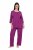 Ulla Popken 833660 Pyjamas Violett - Pyjamas/Loungewear - 