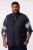 Men+ 464 Quiltad väst med collegekrage Mörkblå - Jackor - Stora jackor - 2XL-12XL