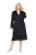 Ulla Popken 834837 Kimono-morgonrock med spets Svart - Morgonrockar & badrockar - 