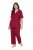 Ulla Popken 835397 Kortärmad pyjamas med skjortkrage Lila - Pyjamas/Loungewear - 