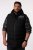 Men+ 442 Quiltad väst med huva och tryck Svart - Jackor - Stora jackor - 2XL-12XL