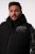 Men+ 442 Quiltad väst med huva och tryck Svart - Jackor - Stora jackor - 2XL-12XL