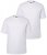 Men+ 285 T-shirt med rund hals Vit 2-pack - T-shirts - Stora T-shirts - 2XL-14XL