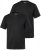 Men+ 299 T-shirt med V-ringning Svart 2-pack - T-shirts - Stora T-shirts - 2XL-14XL