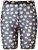 Ulla Popken 836803 Blommiga skavskyddsshorts Svart - Skavskyddsshorts - 