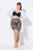 Ulla Popken 836803 Blommiga skavskyddsshorts Svart - Skavskyddsshorts - 
