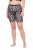 Ulla Popken 836803 Blommiga skavskyddsshorts Svart - Skavskyddsshorts - 