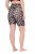Ulla Popken 836803 Blommiga skavskyddsshorts Svart - Skavskyddsshorts - 