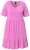 Ulla Popken 840115 Kortärmad jerseyklänning Rosa - Jerseyklänningar - 