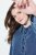 Ulla Popken 840972 Sweatklänning med volanger Indigo - Sweatklänningar - 