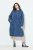 Ulla Popken 840972 Sweatklänning med volanger Indigo - Sweatklänningar - 