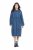 Ulla Popken 840972 Sweatklänning med volanger Indigo - Sweatklänningar - 