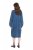 Ulla Popken 840972 Sweatklänning med volanger Indigo - Sweatklänningar - 