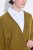 Ulla Popken 841117 Oversize stickponcho med strass Olivgrön - Ponchos & capes - 