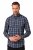 JP1880 Checked Shirt Long Sleeve Kent Collar Anthracite - Skjortor - Stora skjortor - 2XL-8XL