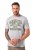 JP1880 T-shirt Short Sleeve Chest Print Grey Melange - T-shirts - Stora T-shirts - 2XL-14XL