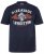 JP1880 T-Shirt Short Sleeve Chest Print Navy - T-shirts - Stora T-shirts - 2XL-14XL