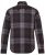 JP1880 Shirt Flannel Long Sleeve Dark Brown - Skjortor - Stora skjortor - 2XL-8XL