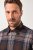 JP1880 Shirt Flannel Long Sleeve Dark Brown - Skjortor - Stora skjortor - 2XL-8XL
