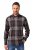 JP1880 Shirt Flannel Long Sleeve Dark Brown - Skjortor - Stora skjortor - 2XL-8XL