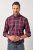 JP1880 Checked Shirt Long Sleeve Red - Skjortor - Stora skjortor - 2XL-8XL