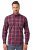 JP1880 Checked Shirt Long Sleeve Red - Skjortor - Stora skjortor - 2XL-8XL