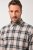 JP1880 Checked Flannel Shirt Long Sleeve Dark Dusty Pink - Skjortor - Stora skjortor - 2XL-8XL