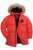 JP1880 Parka Quilted Faux Fur Hood Red - Jackor - Stora jackor - 2XL-12XL