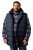Men+ 433 Quiltad väst med huva Mörkblå - Jackor - Stora jackor - 2XL-12XL
