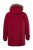 Men+ 619 Funktionsparkas med fuskpäls på huvan Vinröd - Jackor - Stora jackor - 2XL-12XL