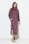 Ulla Popken 843358 Mönstrad sweatklänning Plommon - Sweatklänningar - 