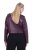 Ulla Popken 845121 Bikerjacka i skinnimitation Plommon - Jackor - Damjackor i stora storlekar