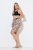 Ulla Popken 845285 Blommiga skavskyddsshorts Svart - Skavskyddsshorts - 