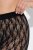 Ulla Popken 845290 Blommiga skavskyddsshorts med spets Svart - Skavskyddsshorts - 