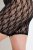 Ulla Popken 845290 Blommiga skavskyddsshorts med spets Svart - Skavskyddsshorts - 