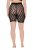 Ulla Popken 845290 Blommiga skavskyddsshorts med spets Svart - Skavskyddsshorts - 