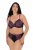 Ulla Popken 845885 Blommiga trosor med spets Rosa - Trosor - 