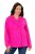 Ulla Popken 846021 Fleecekappa Rosa - Kappor - Kappor i stora storlekar