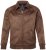 JP1880 846200 Bomberjacka i mockaimitation Mörkbrun - Jackor - Stora jackor - 2XL-12XL