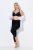 Ulla Popken 846491 3/4-strumpleggings med spets Svart - Strumpbyxor & strumpor - 