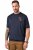 JP1880 846657 T-shirt bellyfit med emblem Mörkblå TALL - TALL T-shirts - T-Shirts för Långa Män