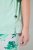 Ulla Popken 846971 Mönstrad pyjamas Ljusgrön - Pyjamas/Loungewear - 