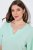 Ulla Popken 846971 Mönstrad pyjamas Ljusgrön - Pyjamas/Loungewear - 