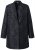 Ulla Popken 848099 Blommig jacquardkavaj med dold knappslå Svart - Kavajer - Damkavajer i stora storlekar
