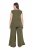 Ulla Popken 848131 Pyjamas med spets Olivgrön - Pyjamas/Loungewear - 