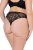 Ulla Popken 848522 Stringtrosor med spets 3-pack Svart - Trosor - 