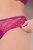 Ulla Popken 848522 Stringtrosor med spets 3-pack Mörklila - Trosor - 