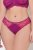 Ulla Popken 848522 Stringtrosor med spets 3-pack Mörklila - Trosor - 