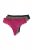 Ulla Popken 848522 Stringtrosor med spets 3-pack Mörklila - Trosor - 